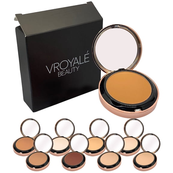 Vroyale Beauty Pressed Powder - Lightweight, Breathable