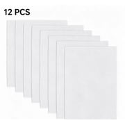 Vruelia 12Pcs 14 Count Plastic Mesh Canvas Sheets, 11x8.2 Inch White Needlepoint Craft Canvas Plastic Grid Sheet