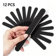 Vruelia 12pc Professional Emery Board Nail File Set Fingernail Toe Care Manicure Pedicure Tool