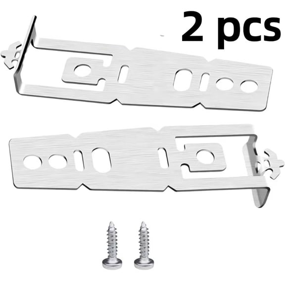 Vruelia 2Pcs Dishwasher Mounting Fastening Bracket, WD01X27759 Dishwasher Quartz Countertop Install Clips