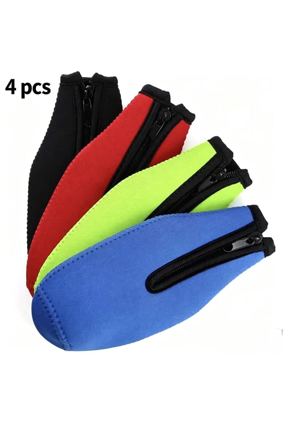 4 Pack Beer Insulator Sleeve Keep Drink Cold,Zip-Up Jackets,Beer Cooler Sleeves,Neoprene Cover