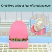 Vruelia Food and Water Bowl Cage Feeder for Rabbits Dish Feeder Removable Hanging Spill Proof Anti Bite for Rabbit, Guinea Pig, Chinchilla, Hamster, Ferret