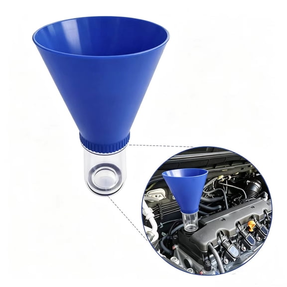 Vruelia Funnels for Automotive Use, Engine Oil Change Tool, No Spill Oil Change Funnel