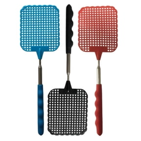 Vruelia 3 Packs HEAVY DUTY EXTENDABLE FLY SWATTER Plastic Bug Mosquito Insect Killer Telescopic
