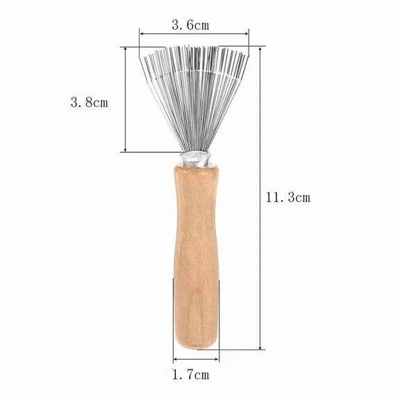 Vruelia Hair Brush Cleaner Comb Hair Remover Comb Cleaning Rake Hair Brush Metal Wire Hairbrush Cleaning Tool for Home and Salon Use