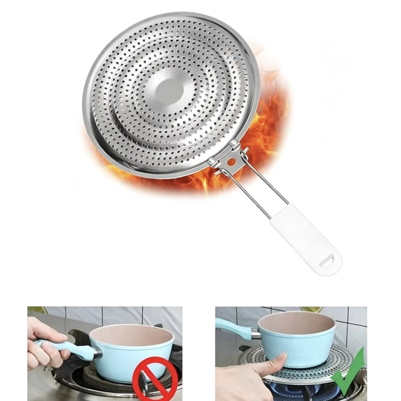 Vruelia Heat Diffuser for Gas Stove or Electric Stove, Flame Guard Simmer Plate