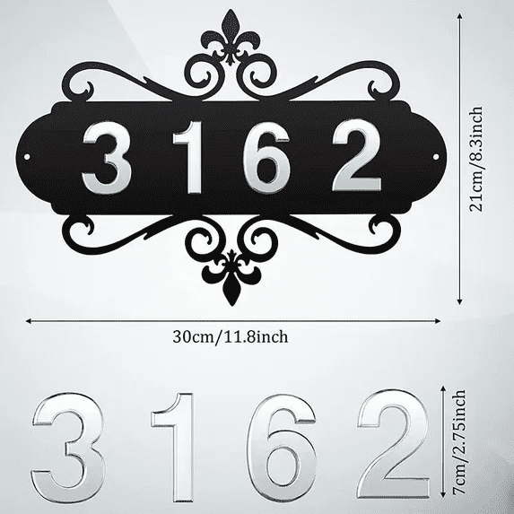 Vruelia House Address Plaques Sign Mailbox Number Personalized Signs For Home Hotel Office Garden