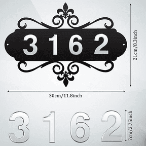 Vruelia House Address Plaques Sign Mailbox Number Personalized Signs For Home Hotel Office Garden