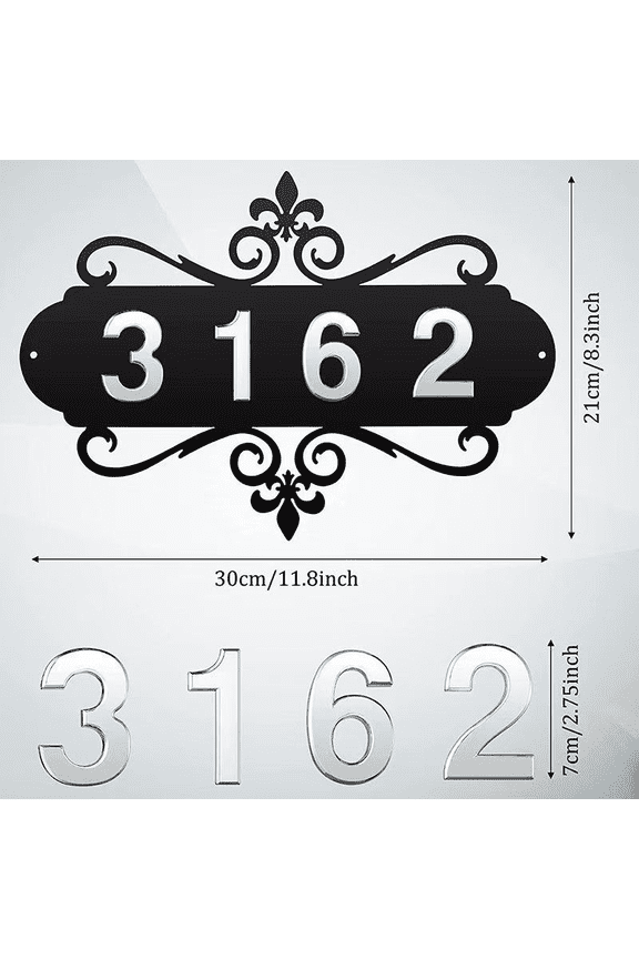 House Address Plaques Sign Mailbox Number Personalized Signs For Home Hotel Office Garden