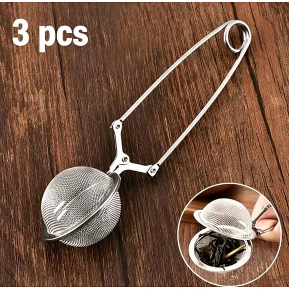 Vruelia Premium Stainless Steel Tea Strainers (3 Count)
