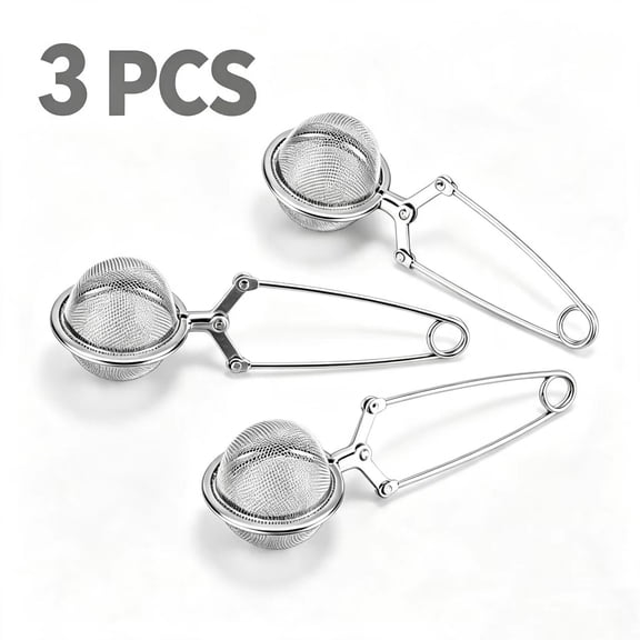 Vruelia Premium Stainless Steel Tea Strainers (3 Count)