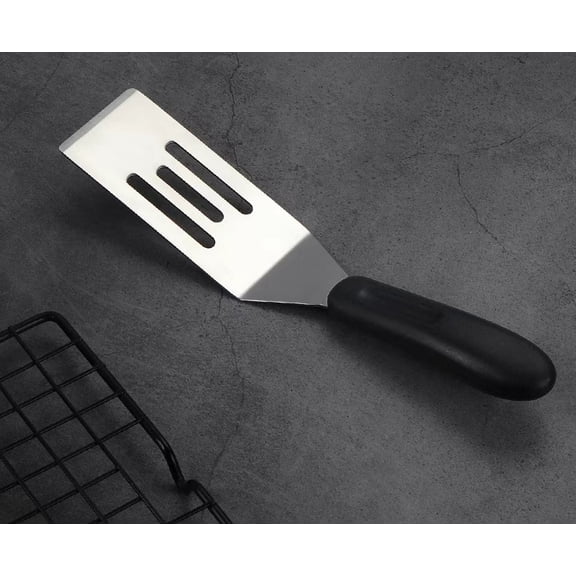 Vruelia Small Metal Spatula,Mini Spatula for Flipping, Cooking and Baking,Stainless Steel Brownie Spatula with Non-Slip Handle for kitchen Use