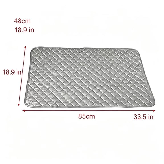 Vruelia Stainless Steel Iron Rest Pad Anti-Scald Steam Ironing Mat Protective Plate for Clothes