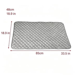 Vruelia Stainless Steel Iron Rest Pad Anti-Scald Steam Ironing Mat Protective Plate for Clothes