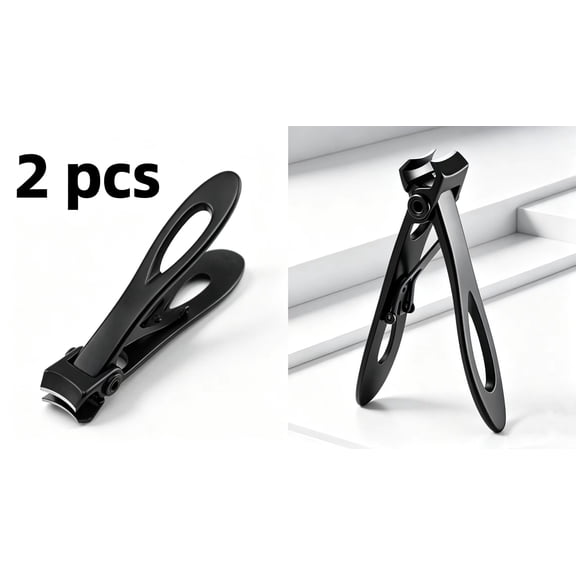Vruelia Stainless Steel Thick Wide Jaw Nail Clippers for Seniors & Adults, 2 Pack