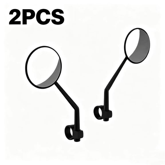 Vruelia Universal Scooter Rearview Mirror, Scooter Handlebar View Retroreflector 360° Rotation Safety Mirror 1 Pair