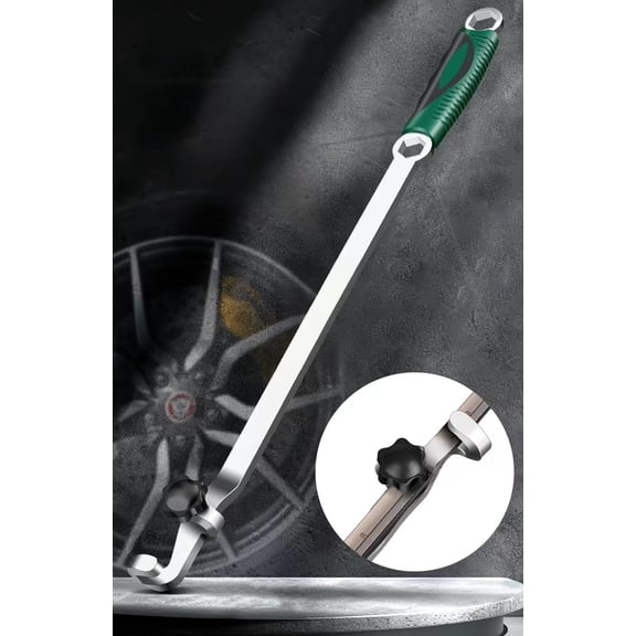 Vruelia Wrench Extender Tool Bar 15inch Steel Long Wrench Extension Tool Universal Spanner Torque Amplifier Device for Mechanics DIYers