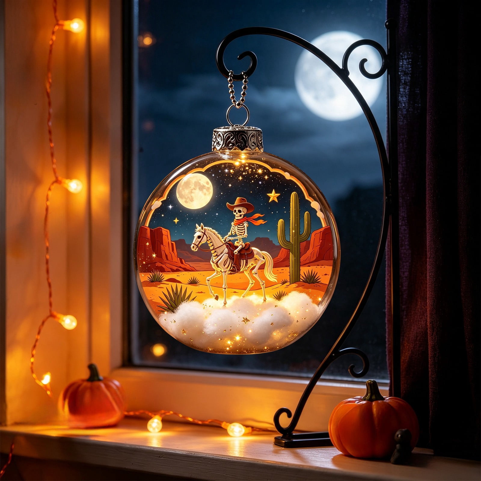 Vrvttad Halloween Story Ornament, Moon‑Night Glow‑Edition Transparent ...