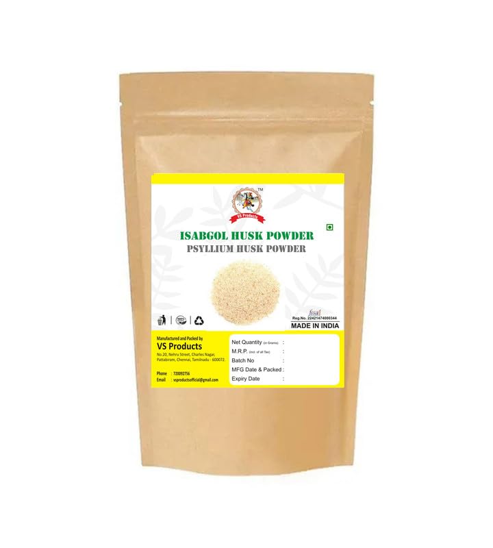 Vs Products Isabgol Husk Powder,400G, Psyllium Husk Powder, Effectively