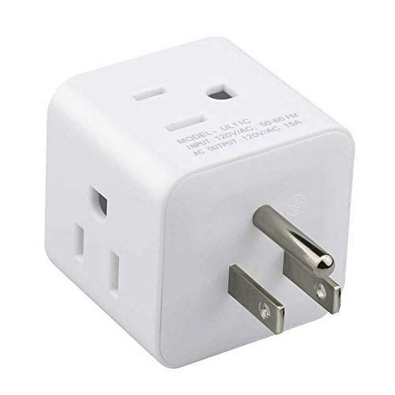 Vsanstar, 15 A 125 V 1875 W White Cube Electrical Outlet