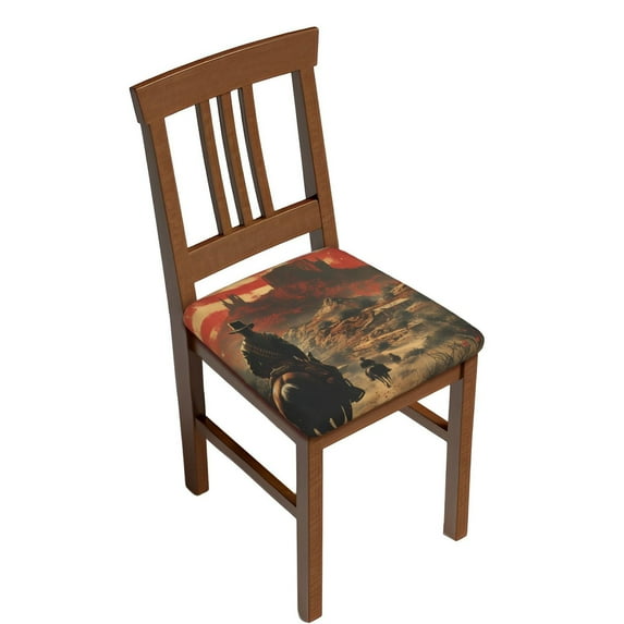 Vsdgher 1860s Style American Cowboy Couch Cushion Covers, Non-Slip Sofa Seat Cushion Slipcovers, Soft Couch Covers(Don't include seat cushion)Two Pieces