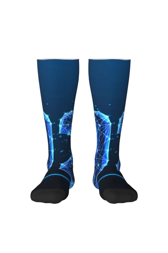 2025 Happy New Year 5 Knee Socks, High Socks Long Stretchy Sock Women Knee High Stocking, Long Socks for Women