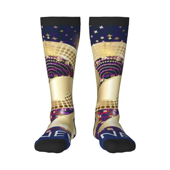 Vsdgher 2025 New Year 1 Knee Socks, High Socks Long Stretchy Sock Women Knee High Stocking, Long Socks for Women