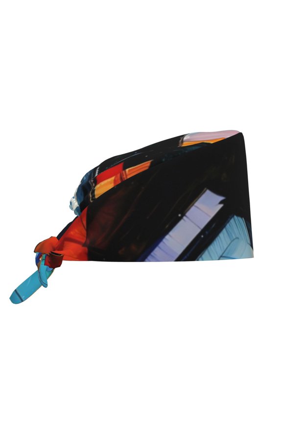 Abstract Cubist Printer Men Women Adjustable Cap Working Hat Tie Back Cap, Work Cap