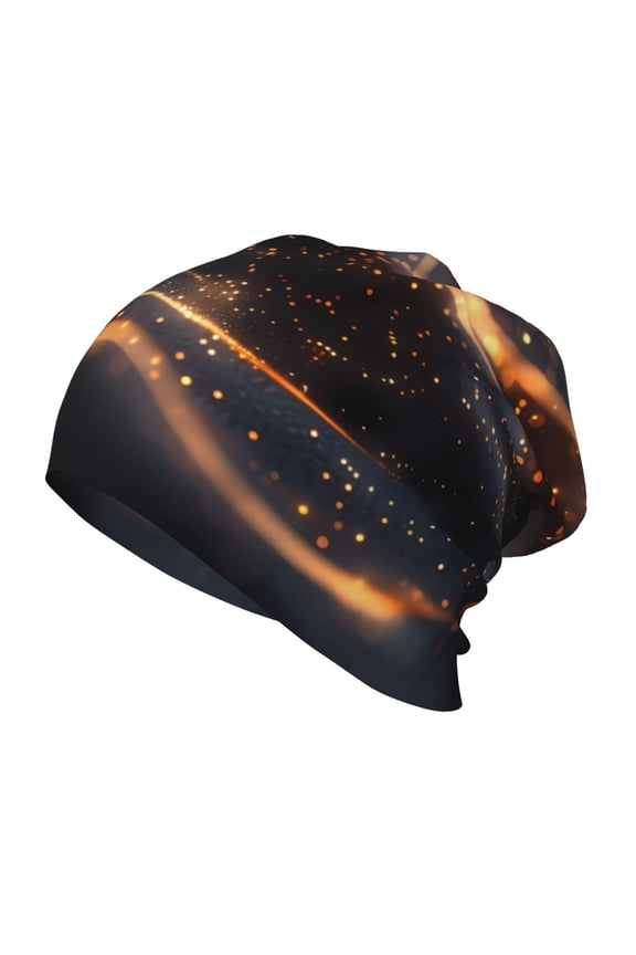 Abstract Glowing Wave Pattern Toddler Beanie Baby Boys Girls Beanies Kids Winter Hats Children Knit Warm Caps