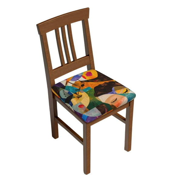 Vsdgher Abstract Musical Faces Couch Cushion Covers, Sofa Covers Washable, Couch Cushion Covers, Soft Couch Covers(Don't include seat cushion)-Two Pieces