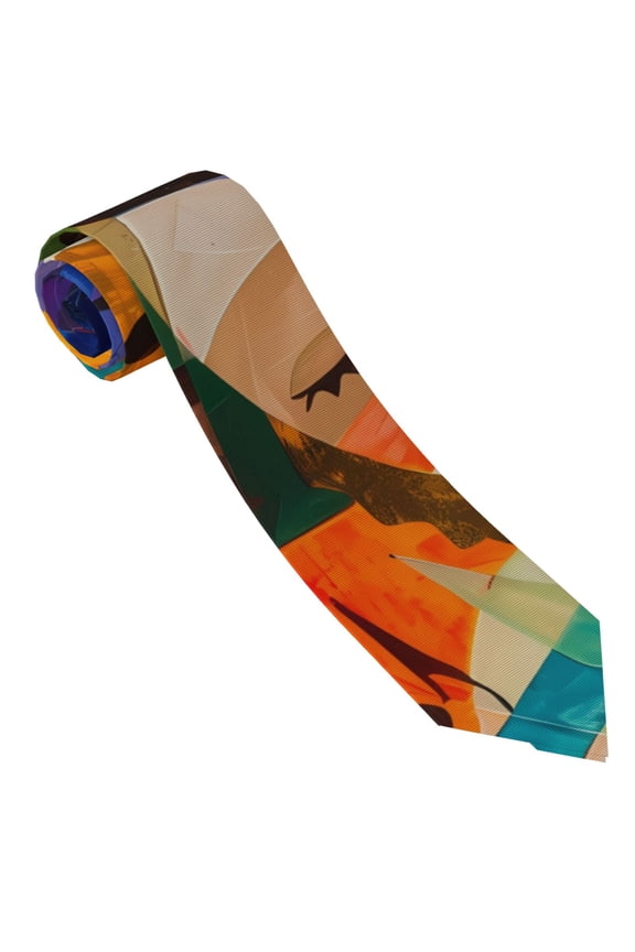 Abstract Musical Faces Print Ties for Men 4.7" Formal Necktie Wedding Accessory Men's Business Ties for Wedding Bussiness Work