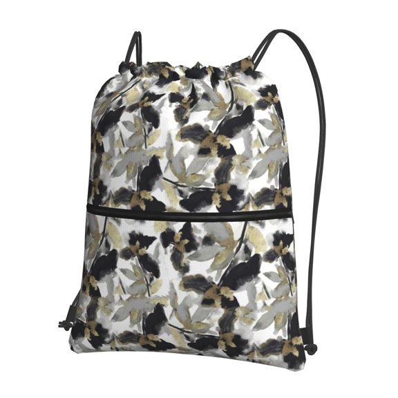 Vsdgher Abstract Watercolor Drawstring Backpack Water Resistant String Bag Sports Sackpack Gym Sack for Men Women