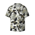 thumbnail image 1 of Vsdgher Abstract Watercolor Print Men's Wrinkle Free Untucked Cuban Shirt Business Casual Button Down Shirts Short Sleeve Shirt, 1 of 7