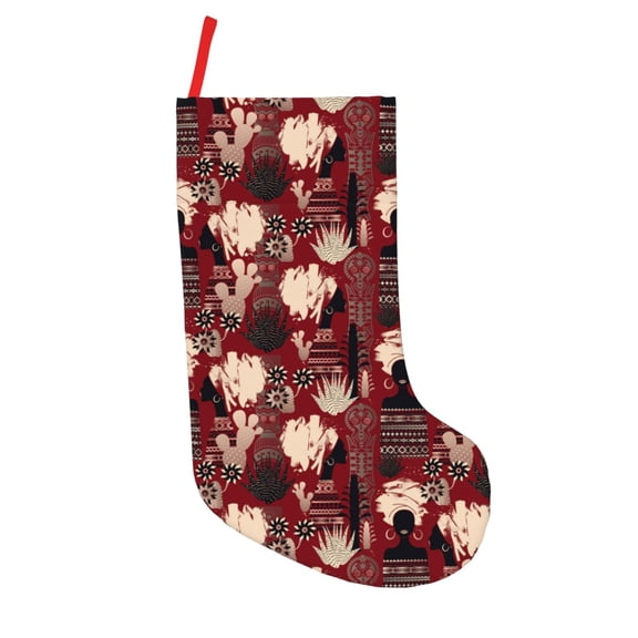 Vsdgher African Women A Christmas Stockings 18 inch Large Kids Stocking Bags Hanging Socks for Christmas Decor Decorations