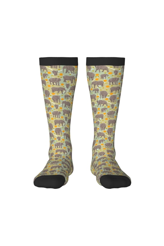 African bush elephant Knee Socks, High Socks Long Stretchy Sock Women Knee High Stocking, Long Socks for Women