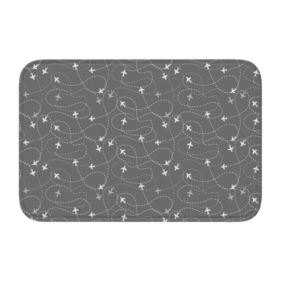 Vsdgher Airplane Routes Around The World Hem Mat 40x60 - Multipurpose Doormat for Indoor & Outdoor Use - Welcome Your Guests with our Entrance Mat