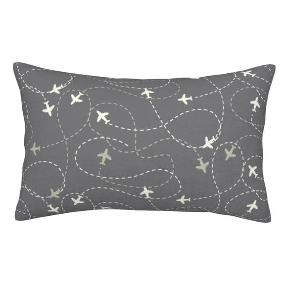 Vsdgher Airplane Routes Around The World Print Pillow Cases -Iconic Collection Pillowcases -Extra Soft, Not easy to deform,not pilling Export quality