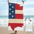thumbnail image 1 of Vsdgher American Flag Map Microfiber Ultra Soft Highly Absorbent Bath Towel, Quick Drying Towels for Body, Sport, Yoga, SPA, Fitness-27.5"x55", 1 of 8