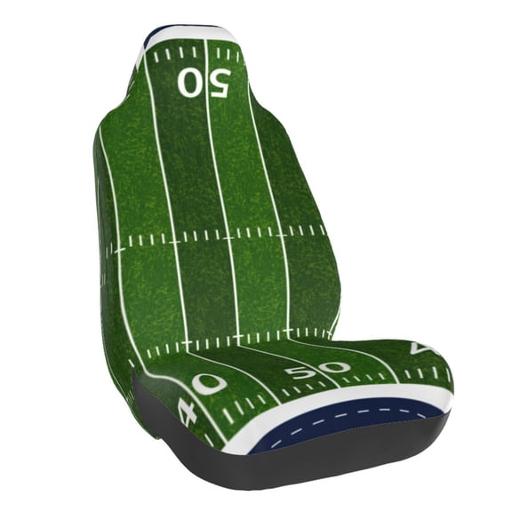 Vsdgher American Football Field for Automotive Seat Covers for Cars Trucks and SUVs, Universal Fit Anti-Slip Bucket Seat Protector for Cars,Vehicle Seat Protector for Front Seats