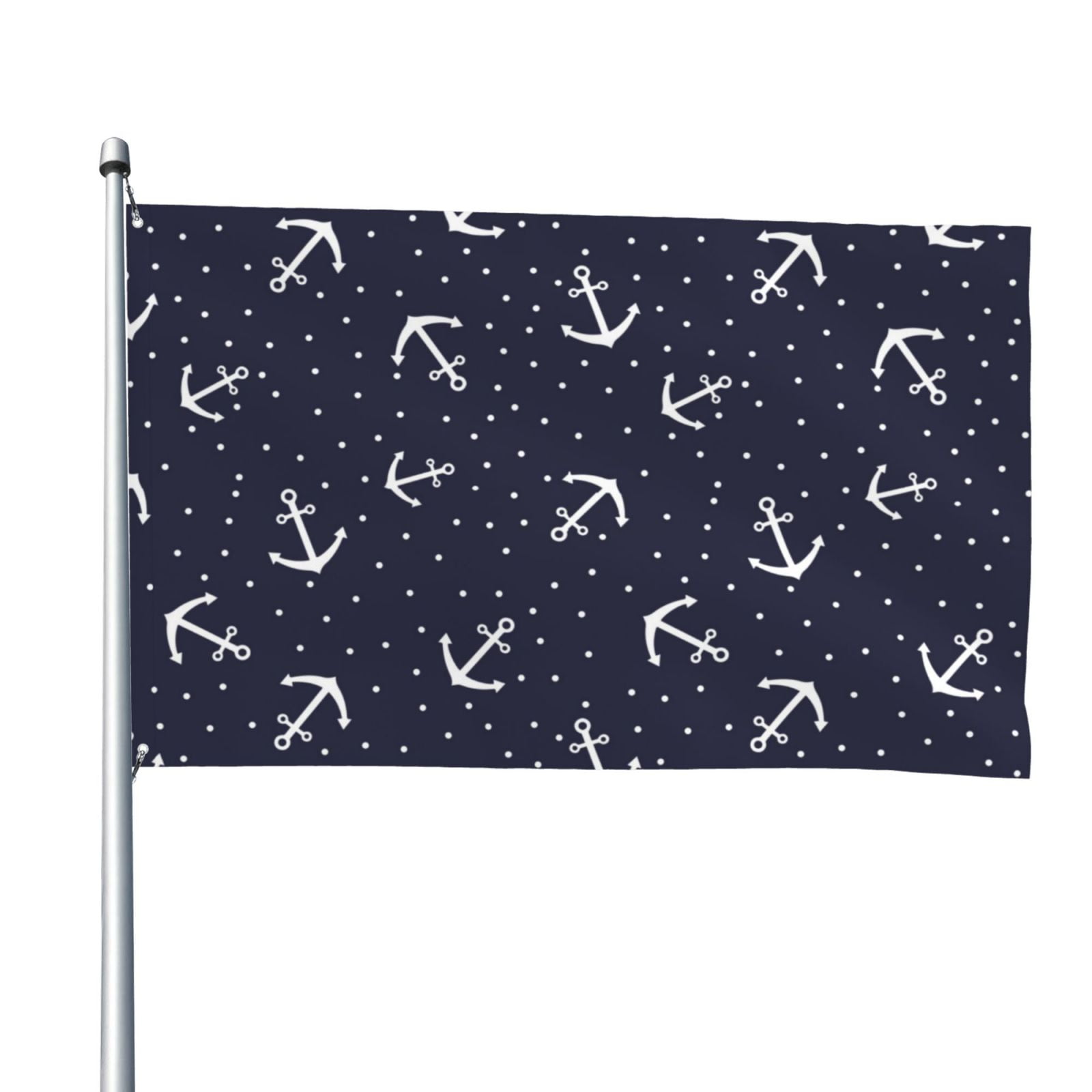 Vsdgher Anchor Print Outdoor Decorative Flag 4x6ft, Suitable for outdoor decoration, can be hung indoors, on outdoor lawns, balconies, parties