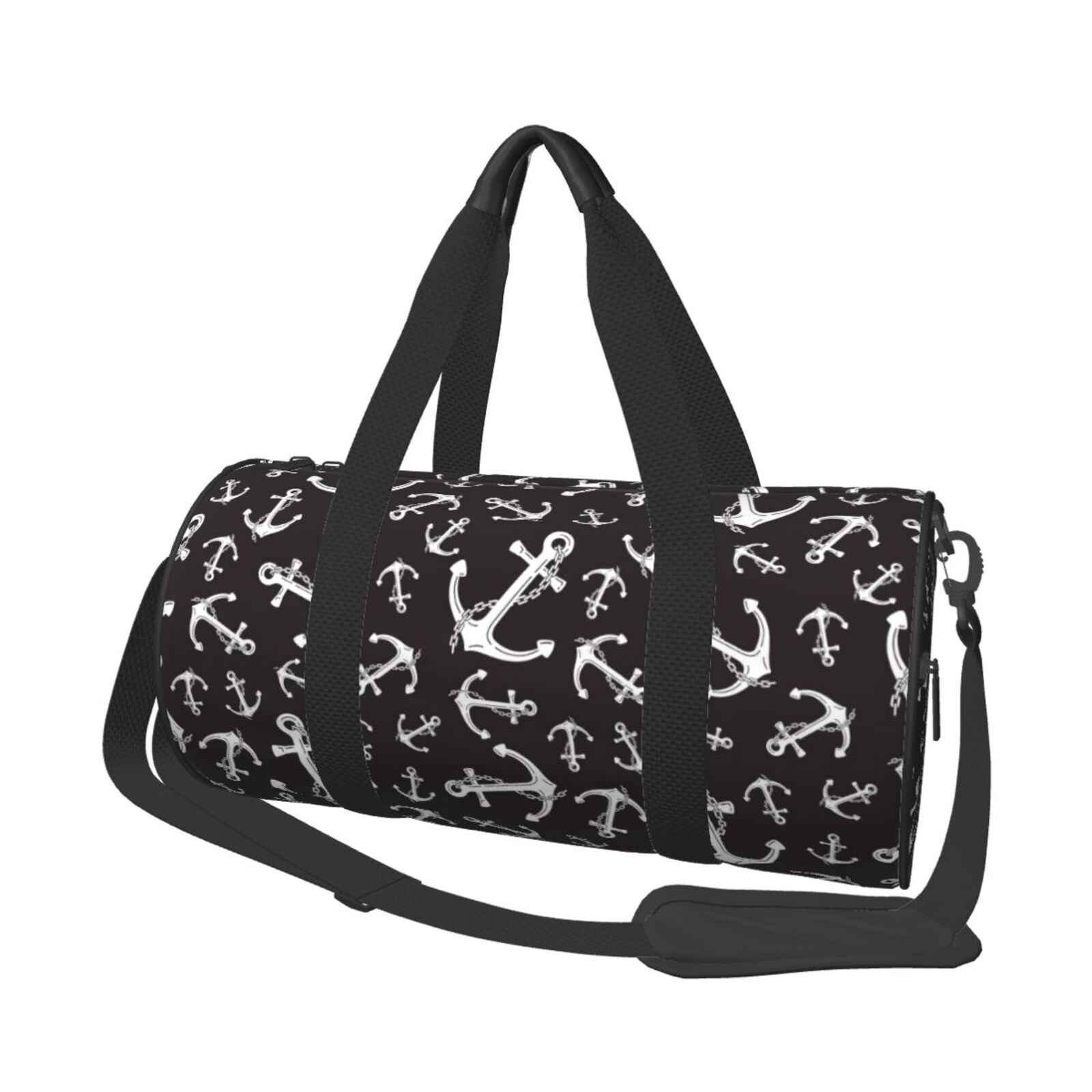 Vsdgher Anchors 45L Foldable Duffel Bag, Sports Gym Bag,Overnight Bag, Portable Weekender Bag for Airplanes