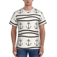 thumbnail image 1 of Vsdgher Anchors and Ropes Print Men's Dry Fit Mesh Athletic Shirts Moisture Wicking Tennis T-Shirt Tops, 1 of 9