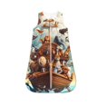 Vsdgher Animal Filled Noahs Ark Baby Sleep Sack, Sleeveless Baby