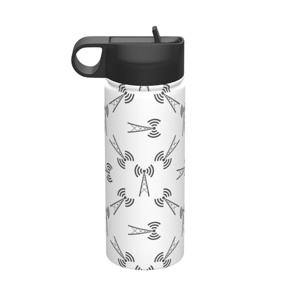 Vsdgher Antenna Icon for Insulated Stainless Steel Water Bottle,18oz Sports Water Bottle Stainless Steel Reusable Tumbler for Sports, Travel, and School