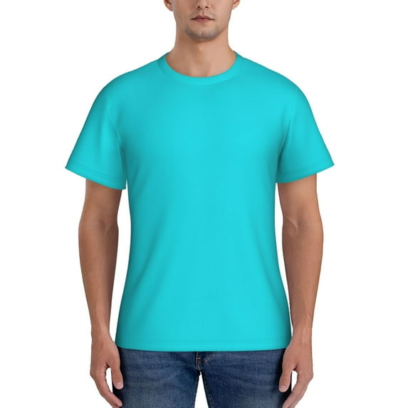 Vsdgher Aqua Print Men's Dry Fit Mesh Athletic Shirts Moisture Wicking Tennis T-Shirt Tops