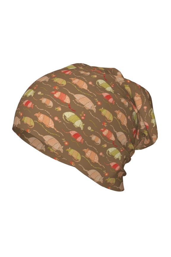 Armadillo Floral 1 Toddler Beanie Baby Boys Girls Beanies Kids Winter Hats Children Knit Warm Caps