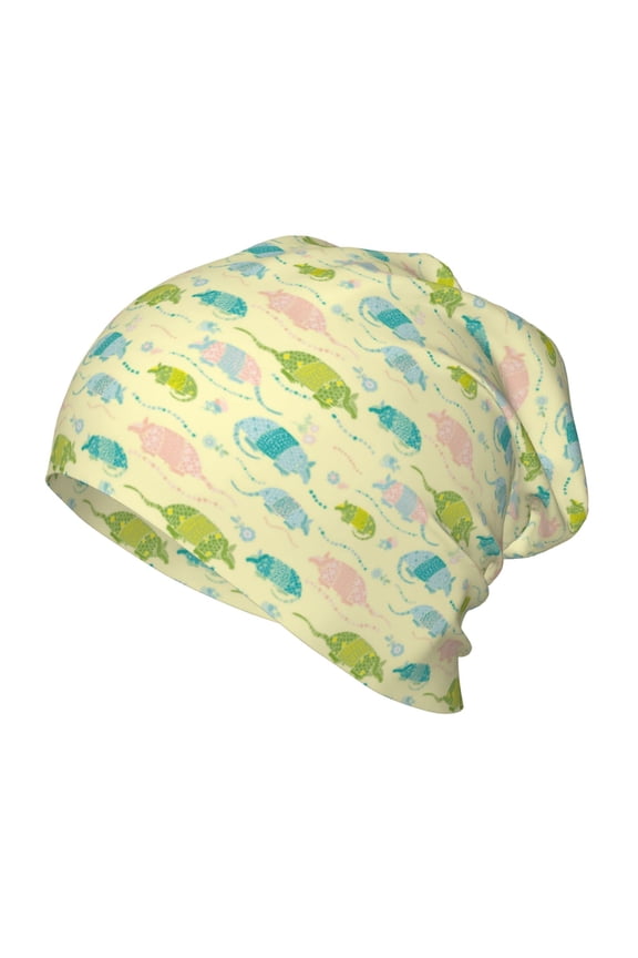 Armadillo Floral Toddler Beanie Baby Boys Girls Beanies Kids Winter Hats Children Knit Warm Caps