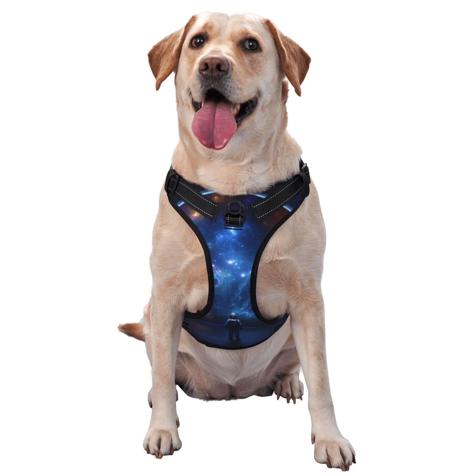 Vsdgher Astronaut Dog Harness, No-Pull Pet Harness, Dog Vest, Pet Vest for Small to Large Dogs-X-Large