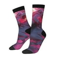 thumbnail image 1 of Vsdgher Astronaut Riding Fiery Horse Crew Socks for Men & Women, Breathable Casual Athletic Ankle Socks, 1 of 6