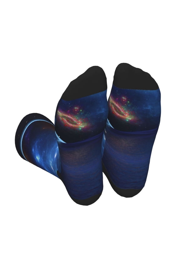 Astronaut Unisex Crew Socks Lightweight Breathable Ventilation Ankle Socks, Mid-calf socks for Daily